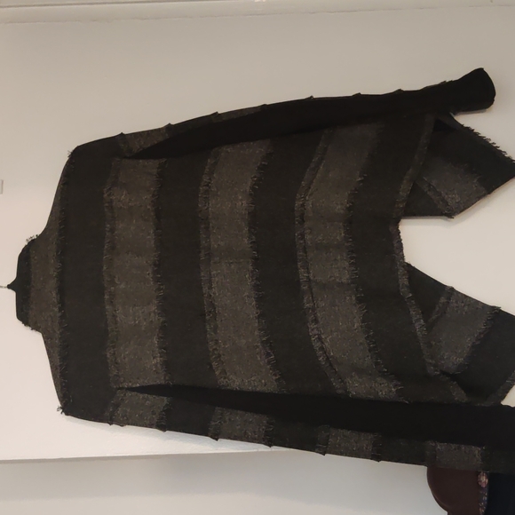 BCBGMaxAzria Aubree open front striped jacket Large - Picture 6 of 8